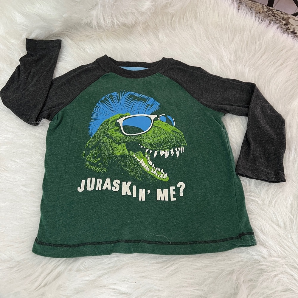 Boys size 4/5 Dinosaur Long Sleeve Tee